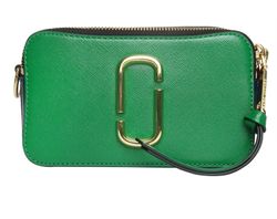 Snapshot Tri Colour Crossbody, Leather, Green/ Blue/ Nude, DB, T